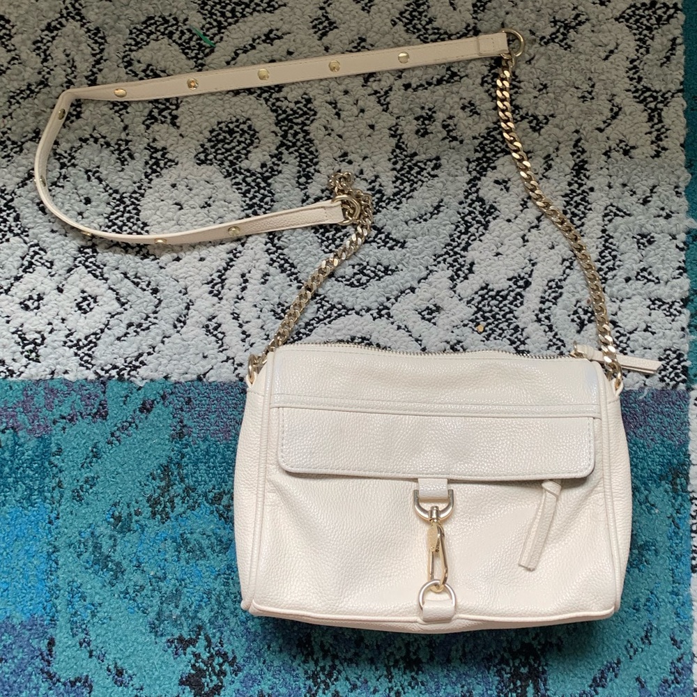 Forever 21 White Leather Shoulder Bag